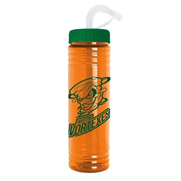 Garyline® Slim Fit Water Bottle With Straw Lid - 24 oz. - Garyline® Slim Fit Water Bottle With Straw Lid - 24 oz. - Image 6 of 37