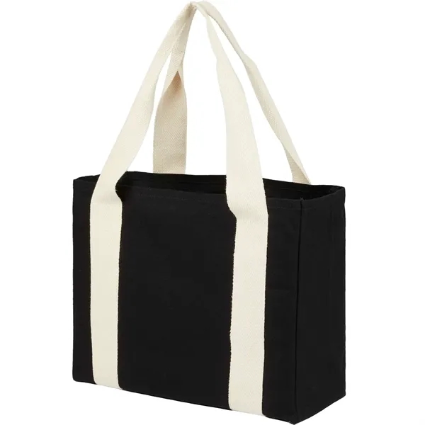 Black Cotton Tote w/ Cotton Handles - Black Cotton Tote w/ Cotton Handles - Image 4 of 4