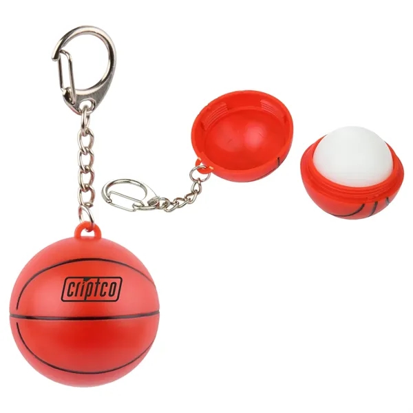 Basketball SPF15 Lip Moisturizer Keychain