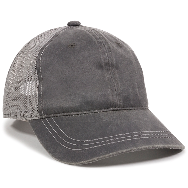 Weathered Cotton Mesh Back Cap - Weathered Cotton Mesh Back Cap - Image 5 of 6