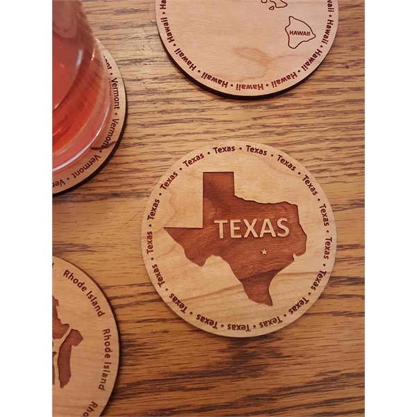 3.5" - Texas Hardwood Coasters - 3.5" - Texas Hardwood Coasters - Image 0 of 0