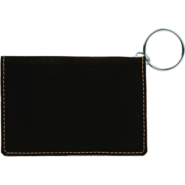 4.25x3 Leatherette ID Holder/Keychain