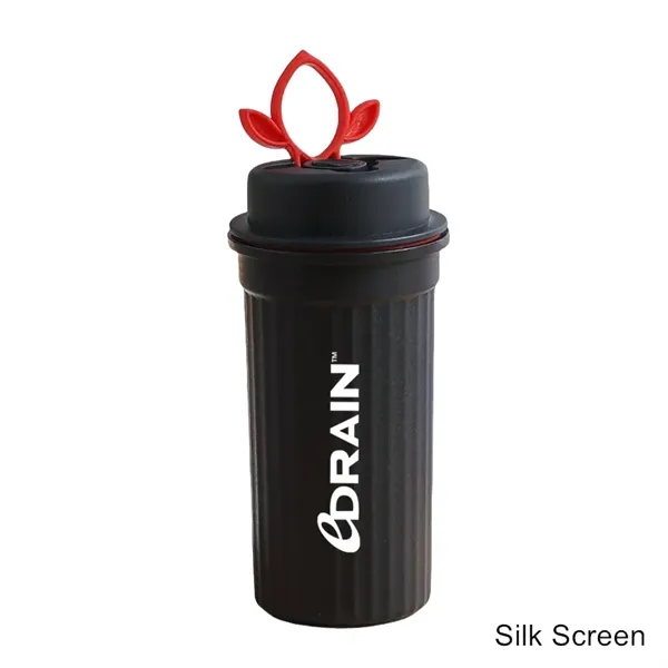 12 oz Leak-Resistant Plastic Travel Mug with Phone Stand Lid - 12 oz Leak-Resistant Plastic Travel Mug with Phone Stand Lid - Image 6 of 12