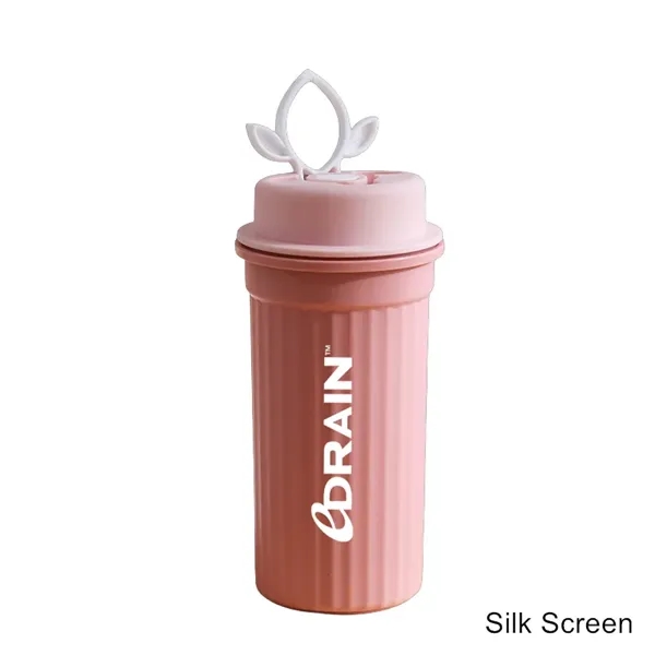 12 oz Leak-Resistant Plastic Travel Mug with Phone Stand Lid - 12 oz Leak-Resistant Plastic Travel Mug with Phone Stand Lid - Image 7 of 12