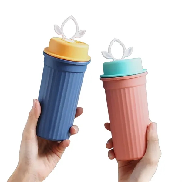 12 oz Leak-Resistant Plastic Travel Mug with Phone Stand Lid - 12 oz Leak-Resistant Plastic Travel Mug with Phone Stand Lid - Image 8 of 12