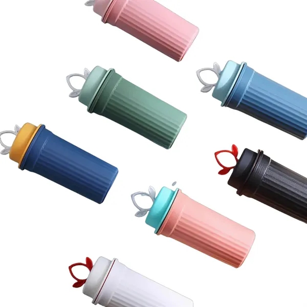 12 oz Leak-Resistant Plastic Travel Mug with Phone Stand Lid - 12 oz Leak-Resistant Plastic Travel Mug with Phone Stand Lid - Image 9 of 12