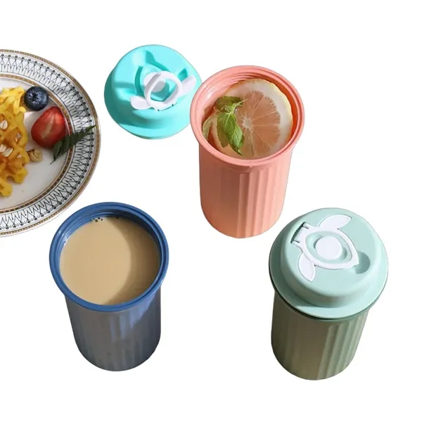 12 oz Leak-Resistant Plastic Travel Mug with Phone Stand Lid - 12 oz Leak-Resistant Plastic Travel Mug with Phone Stand Lid - Image 11 of 12