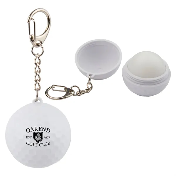 Custom Golf SPF 15 Lip Moisturizer Keychain
