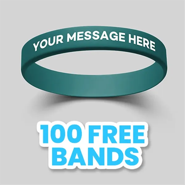 Custom Printed Silicone Wristbands - Custom Printed Silicone Wristbands - Image 0 of 11
