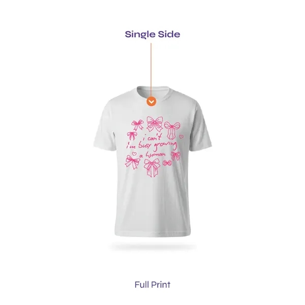 Full Color Bella Canvas T-Shirt, Single Side, Large Size - Full Color Bella Canvas T-Shirt, Single Side, Large Size - Image 1 of 9