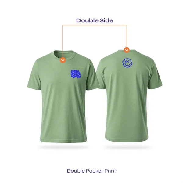 Full Color Bella Canvas T-Shirt, Double Side, 2 Pocket Size - Full Color Bella Canvas T-Shirt, Double Side, 2 Pocket Size - Image 1 of 9