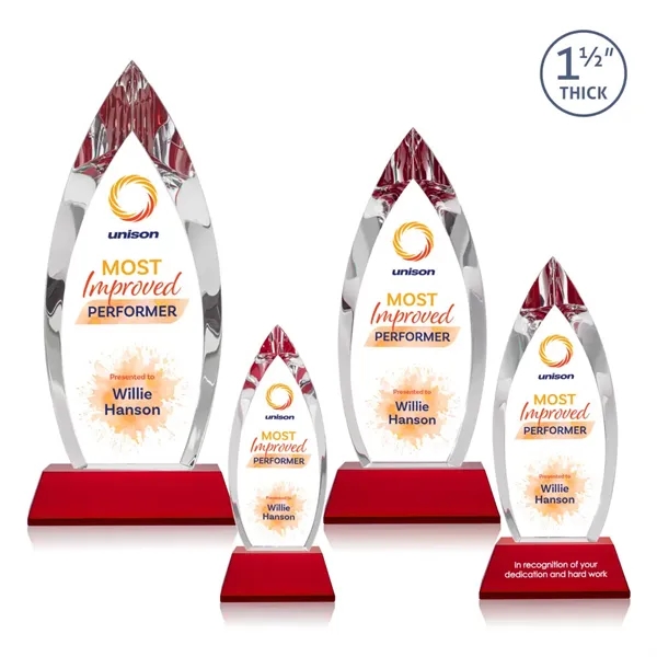 Fortier VividPrint™ Award on Entwhistle Base - Red