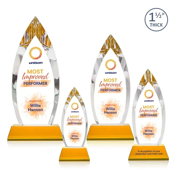 Fortier VividPrint™ Award on Entwhistle Base - Amber