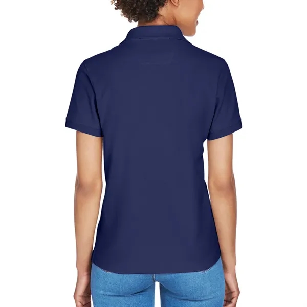 Devon & Jones Ladies' Short-Sleeve Y-Collar Polo Shirt - Devon & Jones Ladies' Short-Sleeve Y-Collar Polo Shirt - Image 40 of 58