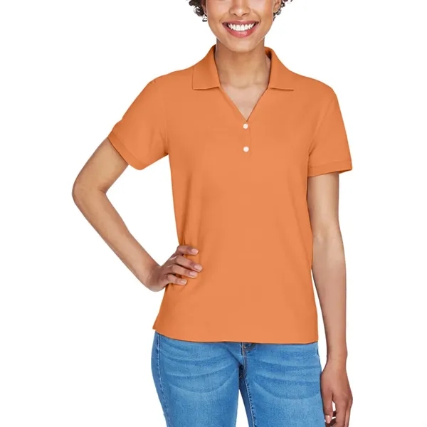 Devon & Jones Ladies' Short-Sleeve Y-Collar Polo Shirt - Devon & Jones Ladies' Short-Sleeve Y-Collar Polo Shirt - Image 7 of 58