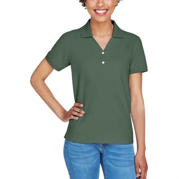 Devon & Jones Ladies' Short-Sleeve Y-Collar Polo Shirt - Devon & Jones Ladies' Short-Sleeve Y-Collar Polo Shirt - Image 18 of 58
