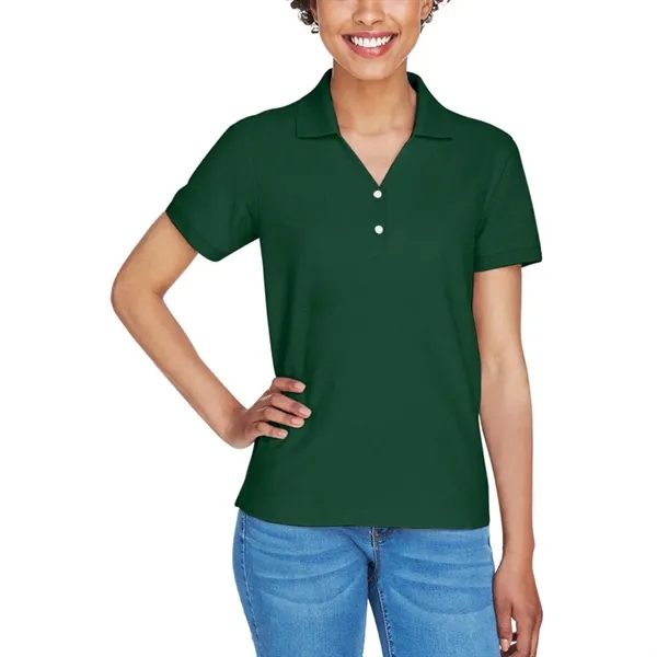 Devon & Jones Ladies' Short-Sleeve Y-Collar Polo Shirt - Devon & Jones Ladies' Short-Sleeve Y-Collar Polo Shirt - Image 24 of 58