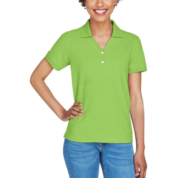 Devon & Jones Ladies' Short-Sleeve Y-Collar Polo Shirt - Devon & Jones Ladies' Short-Sleeve Y-Collar Polo Shirt - Image 36 of 58