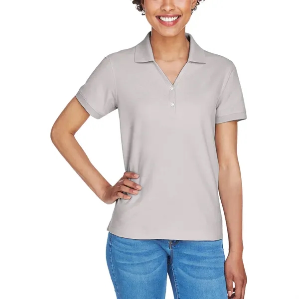 Devon & Jones Ladies' Short-Sleeve Y-Collar Polo Shirt - Devon & Jones Ladies' Short-Sleeve Y-Collar Polo Shirt - Image 45 of 58