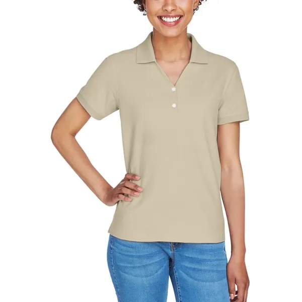 Devon & Jones Ladies' Short-Sleeve Y-Collar Polo Shirt - Devon & Jones Ladies' Short-Sleeve Y-Collar Polo Shirt - Image 48 of 58