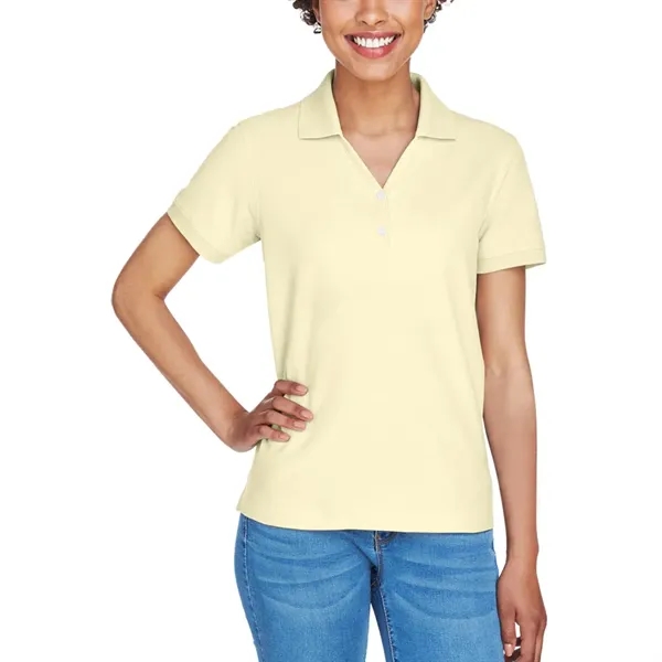 Devon & Jones Ladies' Short-Sleeve Y-Collar Polo Shirt - Devon & Jones Ladies' Short-Sleeve Y-Collar Polo Shirt - Image 51 of 58