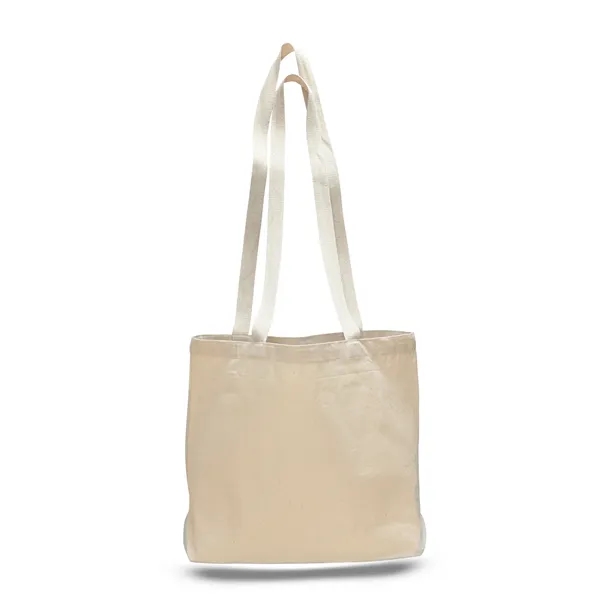 Large Canvas Messenger Bag 18"x14" w/ 4" Bottom Gusset - Large Canvas Messenger Bag 18"x14" w/ 4" Bottom Gusset - Image 6 of 9