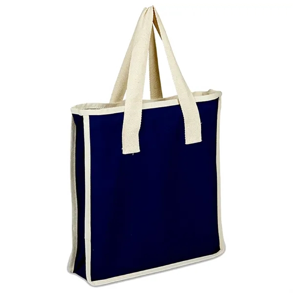 Canvas Shopping 14" x 15" x 4" Gusset Bag - Canvas Shopping 14" x 15" x 4" Gusset Bag - Image 7 of 9