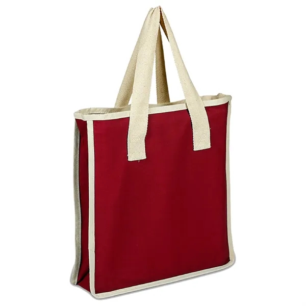Canvas Shopping 14" x 15" x 4" Gusset Bag - Canvas Shopping 14" x 15" x 4" Gusset Bag - Image 8 of 9