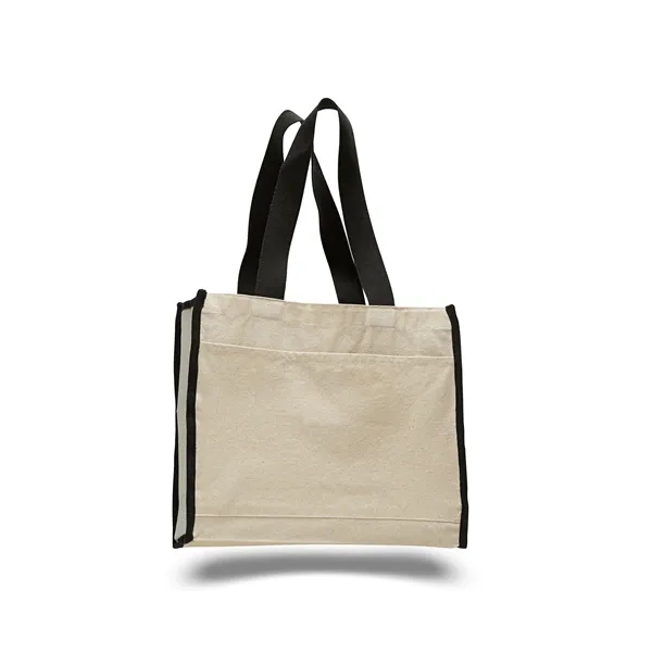 Canvas Tote 14" W x 12" H Bag with 5.25" Gusset - Canvas Tote 14" W x 12" H Bag with 5.25" Gusset - Image 5 of 14