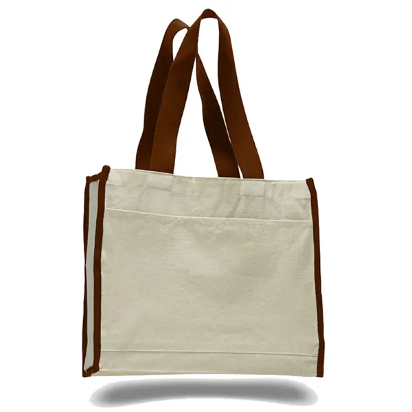 Canvas Tote 14" W x 12" H Bag with 5.25" Gusset - Canvas Tote 14" W x 12" H Bag with 5.25" Gusset - Image 6 of 14