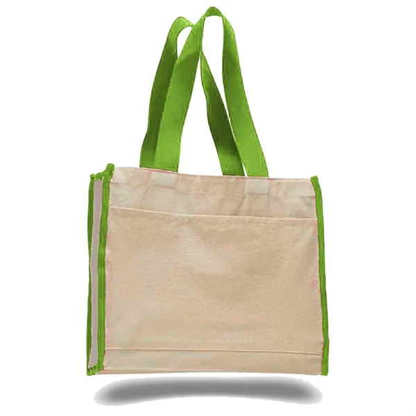 Canvas Tote 14" W x 12" H Bag with 5.25" Gusset - Canvas Tote 14" W x 12" H Bag with 5.25" Gusset - Image 7 of 14