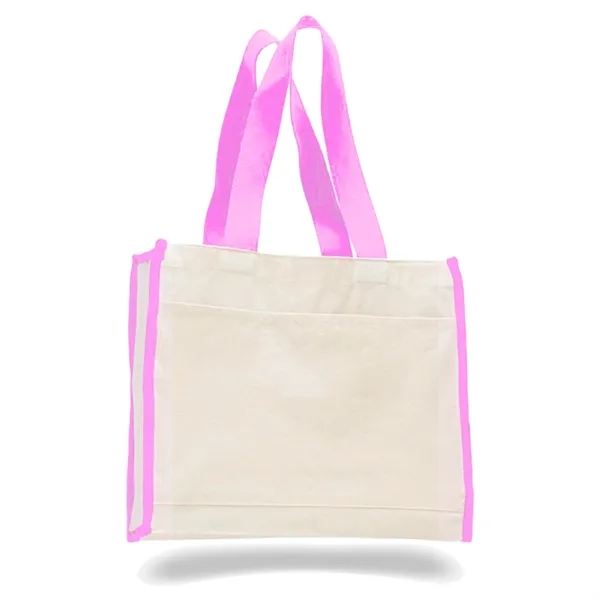 Canvas Tote 14" W x 12" H Bag with 5.25" Gusset - Canvas Tote 14" W x 12" H Bag with 5.25" Gusset - Image 8 of 14
