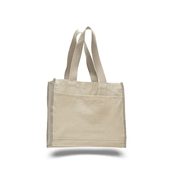 Canvas Tote 14" W x 12" H Bag with 5.25" Gusset - Canvas Tote 14" W x 12" H Bag with 5.25" Gusset - Image 10 of 14