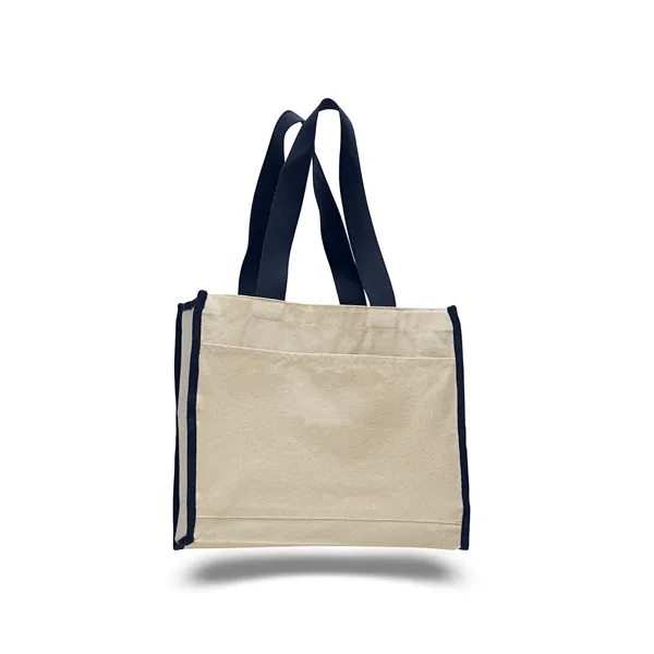 Canvas Tote 14" W x 12" H Bag with 5.25" Gusset - Canvas Tote 14" W x 12" H Bag with 5.25" Gusset - Image 11 of 14