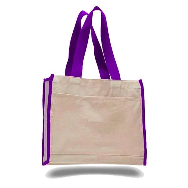 Canvas Tote 14" W x 12" H Bag with 5.25" Gusset - Canvas Tote 14" W x 12" H Bag with 5.25" Gusset - Image 12 of 14