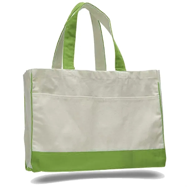 Canvas Standard Tote 17" W x 13" H with 5" Gusset Bag - Canvas Standard Tote 17" W x 13" H with 5" Gusset Bag - Image 11 of 17