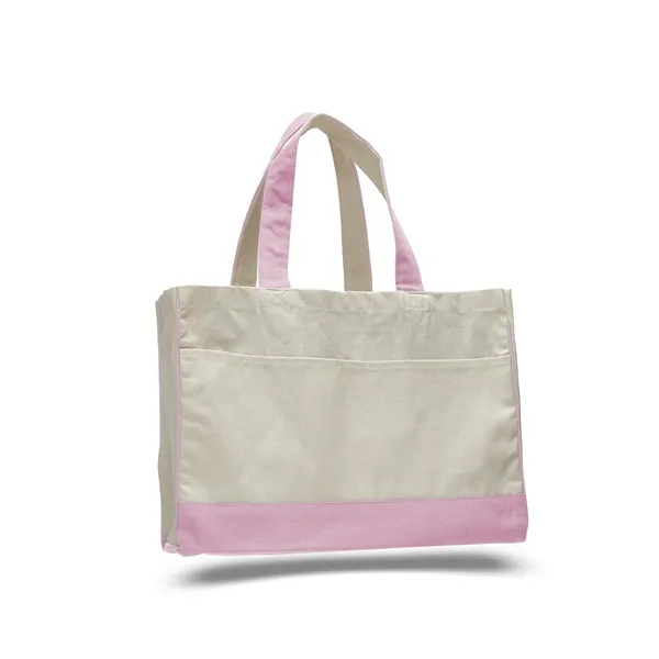 Canvas Standard Tote 17" W x 13" H with 5" Gusset Bag - Canvas Standard Tote 17" W x 13" H with 5" Gusset Bag - Image 10 of 17