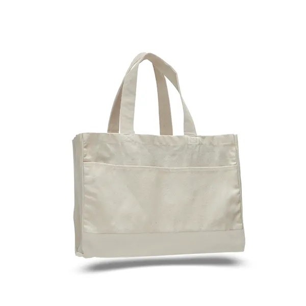 Canvas Standard Tote 17" W x 13" H with 5" Gusset Bag - Canvas Standard Tote 17" W x 13" H with 5" Gusset Bag - Image 13 of 17