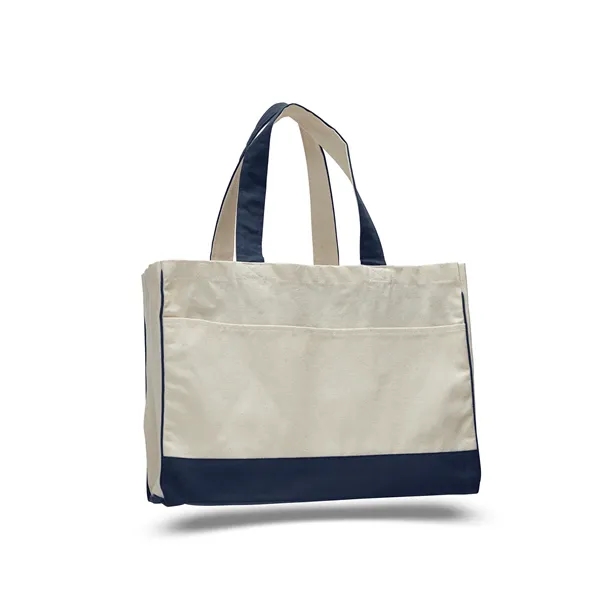 Canvas Standard Tote 17" W x 13" H with 5" Gusset Bag - Canvas Standard Tote 17" W x 13" H with 5" Gusset Bag - Image 14 of 17