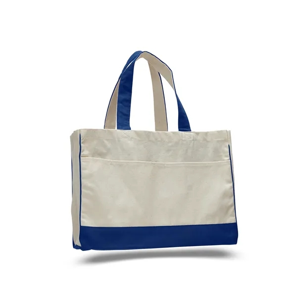 Canvas Standard Tote 17" W x 13" H with 5" Gusset Bag - Canvas Standard Tote 17" W x 13" H with 5" Gusset Bag - Image 17 of 17