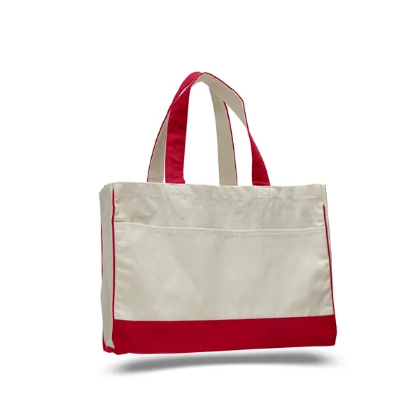 Canvas Standard Tote 17" W x 13" H with 5" Gusset Bag - Canvas Standard Tote 17" W x 13" H with 5" Gusset Bag - Image 16 of 17