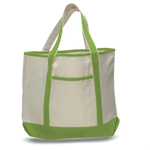 Large Canvas Deluxe Tote 22" W x 16" H with 6" Gusset Bag - Large Canvas Deluxe Tote 22" W x 16" H with 6" Gusset Bag - Image 9 of 16