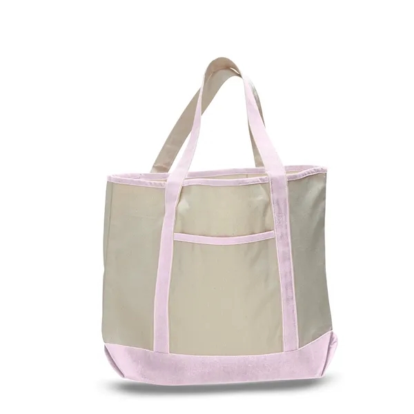 Large Canvas Deluxe Tote 22" W x 16" H with 6" Gusset Bag - Large Canvas Deluxe Tote 22" W x 16" H with 6" Gusset Bag - Image 10 of 16