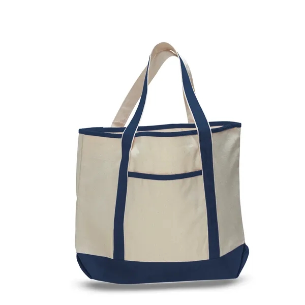 Large Canvas Deluxe Tote 22" W x 16" H with 6" Gusset Bag - Large Canvas Deluxe Tote 22" W x 16" H with 6" Gusset Bag - Image 13 of 16