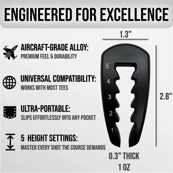 Adjustable Golf Tee Height Tool Golf Equipment Sporting Good - Adjustable Golf Tee Height Tool Golf Equipment Sporting Good - Image 1 of 5