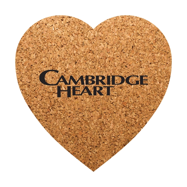 Heart Shaped Cork Coaster