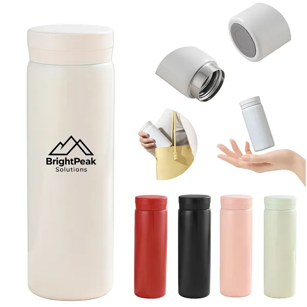 10 Oz Slim Vacuum Insulated Bottle Compact Travel Drinkware - 10 Oz Slim Vacuum Insulated Bottle Compact Travel Drinkware - Image 0 of 7