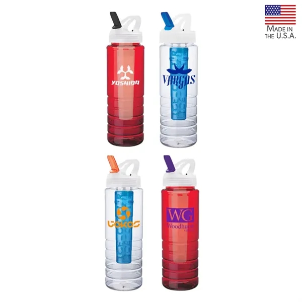 26 oz. PET Bottle with Flip Spout & Ice Stick - 26 oz. PET Bottle with Flip Spout & Ice Stick - Image 10 of 11