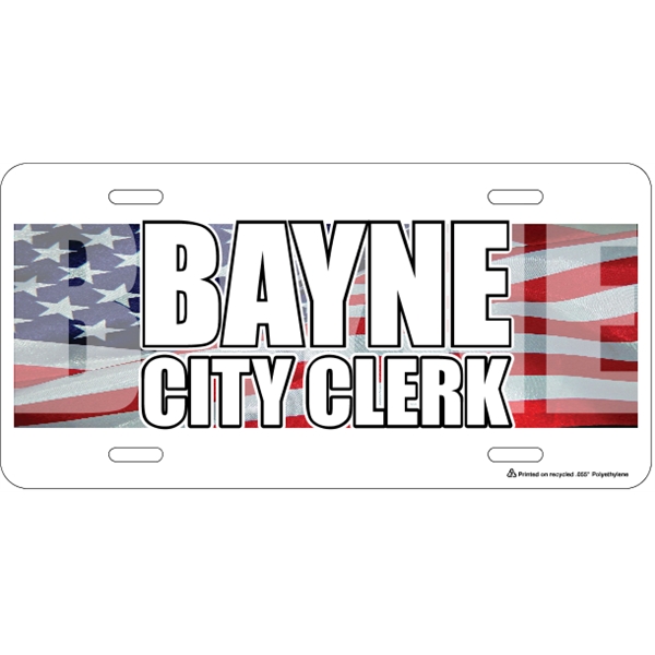 .035" Polyethylene Car Plate