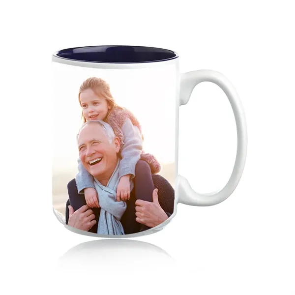 15 oz. Glossy Two-Tone Custom Photo Mug - 15 oz. Glossy Two-Tone Custom Photo Mug - Image 3 of 8